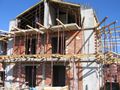 Work progressing on the shuttering for the roof of chalets 7 & 8