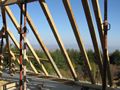The shuttering to support the concrete roof on apartment 403. Check out the beautiful views across the valley.
