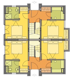 Floor plan of Chamkoria Chalets II - First Floor